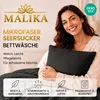 Malika Mikrofaser-Seersucker-Bettwäsche 4-teilig, 2 × 135 × Produktbild-Vorschau 2