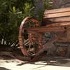 Outsunny Schaukelbank aus Holz, Gartenbank mit Armlehne, Produktbild-Vorschau 9