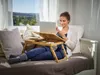 CASARIA® Laptoptisch Bambus Höhenverstellbar mit Schublade Produktbild-Vorschau 2