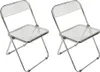 Acryl-Klappstuhl 2er Set,ohne Armlehnen,Transparent Produktbild-Vorschau 7
