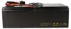 A black battery pack with red and blue wires on top, set against a white background. Produktbild-Vorschau