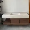 Set di mobili da bagno con lavabo in pietra sinterizzata, Anteprima dell’immagine prodotto 4