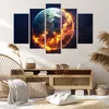 Bild auf Leinwand - Leinwandbild - Universum Erde Feuer Produktbild-Vorschau 7
