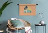 MuchoWow® Wandteppich Wandbehang Bus - Vogel - Palme - Produktbild-Vorschau 5