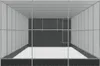 vidaXL Voliere mit Erweiterung Silbern 1118x303x216 cm Produktbild-Vorschau 4