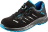 A single black and blue safety shoe is shown against a white background. Produktbild-Vorschau