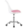 Springos® Bürostuhl Drehstuhl Weiß/Rosa Ergonomisch Produktbild-Vorschau 2