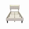 INONEFT, Somier con colchón, cama tapizada de 90x200 con Vista previa de la imagen del producto 12