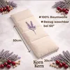 Kirschkernkissen mit Lavendel groß – Mikrowellengeeignetes Produktbild-Vorschau 4