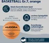 Piłka do koszykówki HUDORA, rozmiar 7, pomarańczowa, bez Podgląd zdjęcia produktu 3