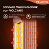 A diagram showing the heating technology of a Pelonis electric heater. Produktbild-Vorschau