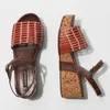 Neosens Keilsandalen Damen S3220 BRAIDED BROWN-CORAL / Produktbild-Vorschau 5