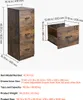 SucceBuy Armoire à dossiers avec 3 tiroirs et serrure pour Voir les images du produit 7