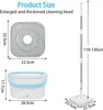 Bodenwischer, Wischmopp Set mit Eimer & 2 Pads, Großer Produktbild-Vorschau 7