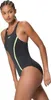 Speedo Solid Splice Medalist Badeanzug Damen Produktbild-Vorschau 2