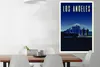 MuchoWow® Poster Illustration von Los Angeles bei Nacht Produktbild-Vorschau 2