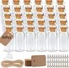 30 Stück Mini Glasflaschen mit Korken 10ml - Hochzeitsdeko Produktbild-Vorschau 1