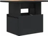 Gartentisch Schwarz 100x55x73 cm Poly Rattan und Produktbild-Vorschau 1