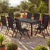 CASARIA® Gartenmöbel Set 8 Stühle mit WPC Tisch 180x80cm Produktbild-Vorschau 2