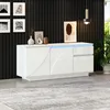 Sweiko 140x40x60cm Seitenschrank mit 3 Schränken,kommode Produktbild-Vorschau 3