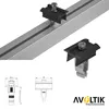 ALU Mittelklemme schwarz Click-System 30-45mm 2 Stück Solar Produktbild-Vorschau 2
