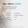 Modee E14 LED-Lampe Röhre 3,5W 350lm 6000K tageslichtweiß 2 Produktbild-Vorschau 3