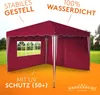 Kronenburg Faltpavillon 3x3m - Wasserfest, UV-Schutz 50+, 2 Produktbild-Vorschau 4