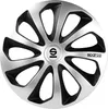 13" Zoll Radkappen Schwarz Silber Radzierblenden Radblenden Produktbild-Vorschau 8