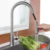 Edelstahl Küchenarmatur Ausziehbar Wasserhahn mit Brause Produktbild-Vorschau 6
