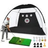 Golf trainingsnet van 3x2 meter met slagmat, inclusief Productafbeelding-voorbeeld 1