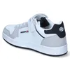A side view of a white and gray Dockers by Gerli sneaker with a black accent on the heel. Produktbild-Vorschau