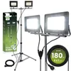 LUMILED Baustrahler LED mit Stativ 10000 lm Gesamtleistung Produktbild-Vorschau 1