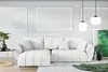 AX LIVING Ecksofa mit Schlaffunktion Verciani L Sofa Weiß Produktbild-Vorschau 3