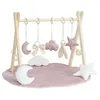 LuMali Baby Gym z 8 zabawkami i matą, składana łukowa Podgląd zdjęcia produktu 3
