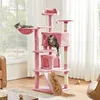 Yaheetech Kratzbaum 146 cm Katzenbaum mit 2 Katzenhöhlen & Produktbild-Vorschau 1