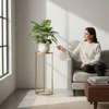 DanDiBo Blumenhocker Metall Gold Rund 60 cm Blumenständer Produktbild-Vorschau 6