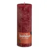 Bolsius Rustik Stumpenkerze Samtrot 190/68mm Produktbild-Vorschau 1