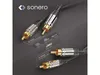 Cavo RCA SONERO, stereo, 15 m, nero Anteprima dell’immagine prodotto 3