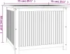 vidaXL Coffre de jardin 75x75x58 cm bois massif acacia Voir les images du produit 14