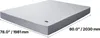 A king-size mattress foundation is shown from a diagonal angle with dimensions indicated. Anteprima dell’immagine prodotto