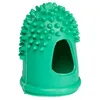 A green finger cot with nubs and a cutout. Anteprima dell’immagine prodotto