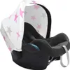 A baby car seat with a canopy featuring a star pattern. Náhled obrázku produktu