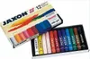 A box of Jaxon oil pastels is shown open, with the pastels arranged neatly inside. Podgląd zdjęcia produktu