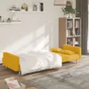 Maison Exclusive - Schlafsofa 2-Sitzer mit 2 Kissen Gelb Produktbild-Vorschau 3