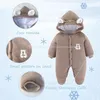 Dojčenská zimná kombinéza Bear Outfit Novorodenecký kabátik Náhľad obrázku produktu 3