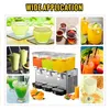 Saftdispenser mit Klapphahn Schwarz - 12 L x 3 Saftspender Produktbild-Vorschau 7