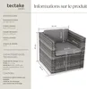 Fauteuil en rotin Lignano - gris Voir les images du produit 6
