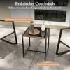 COSTWAY 3dílná sada zahradního nábytku, balkónový nábytek s Náhled obrázku produktu 7