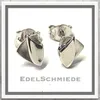 eckige Ohrstecker in 925 Silber rhod matt u pol. Produktbild-Vorschau 1