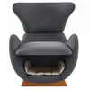 A gray armchair with a built-in pet bed at the bottom, shown against a white background. Náhled obrázku produktu